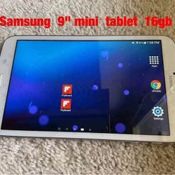 Samsung  9" mini  tablet  16gb  -  $75