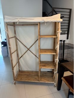 Wardrobe for Clothes - Bamboo