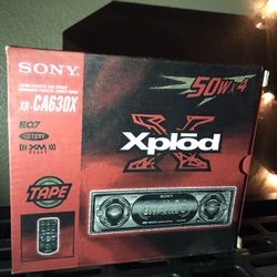 Sony AM/FM cassette Car Stereo player Rare! 