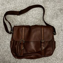 Leather Messenger Bag