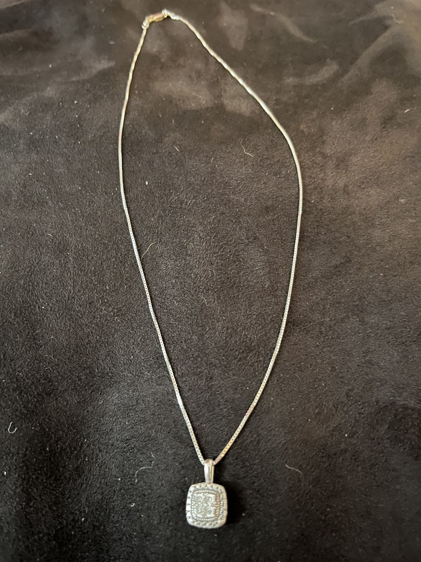 Swarovski And 925 Sterling Silver Necklace