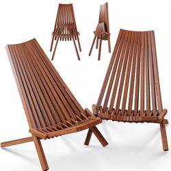 2-Pack Wooden Folding Tamarack Chair(Sw898)