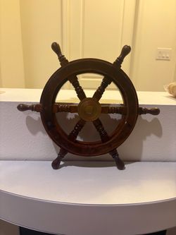 Decorative Wooden Ship Wheel