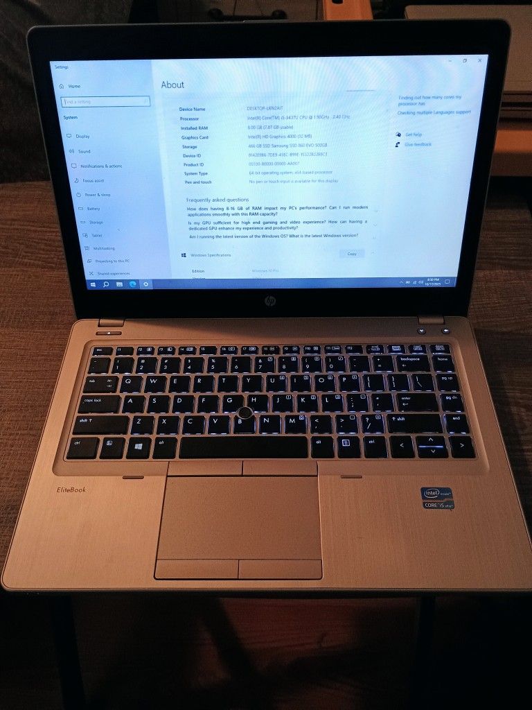 HP Elitebook Folio 9470M - 14 in Laptop