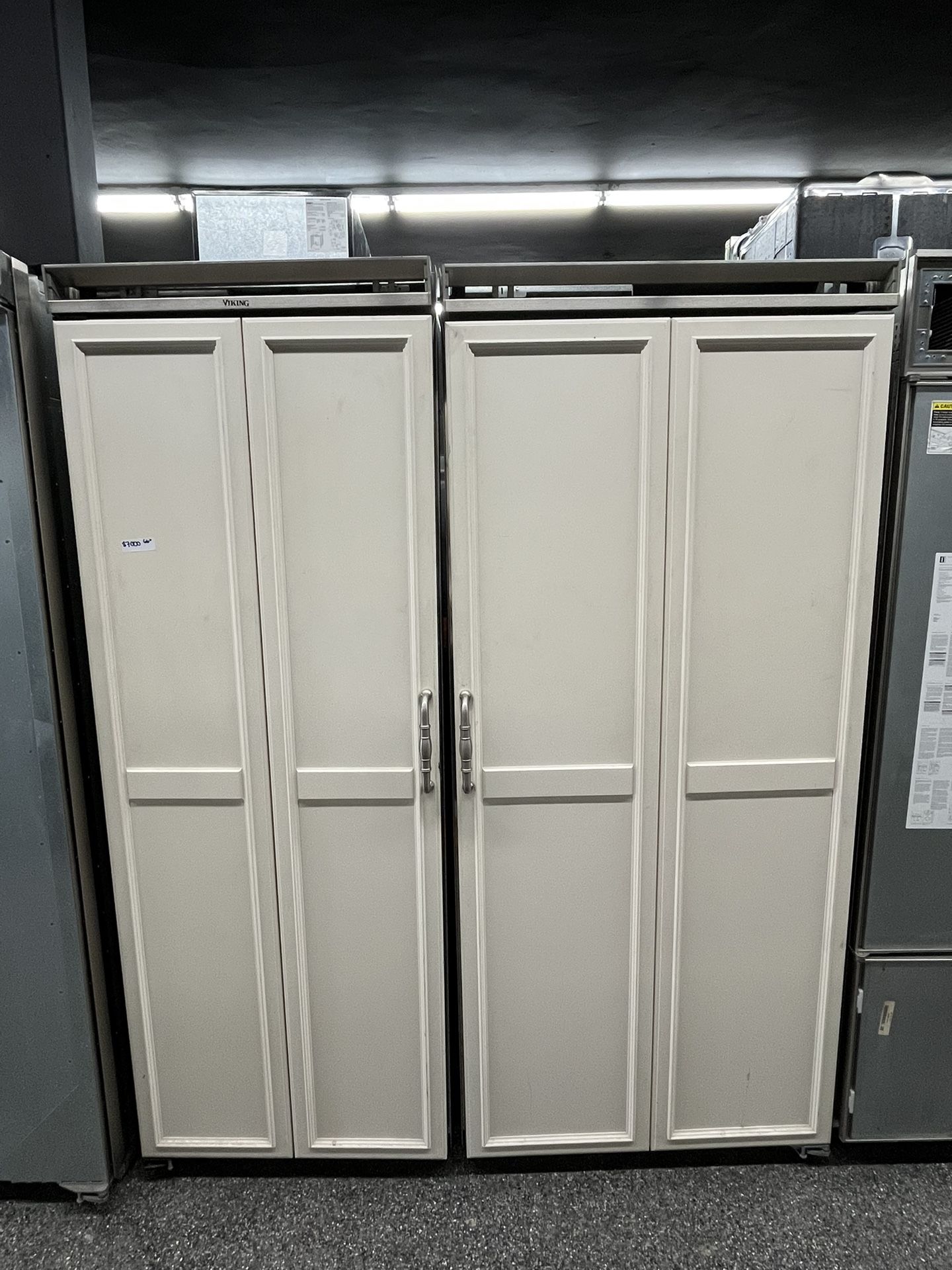 Viking Built In Panel Ready 66” Column Set Fridge & Freezer