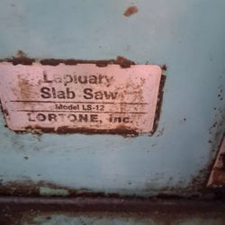 Lortone LS12 slab/rock saw