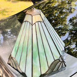 Vintage Glass Panel Lamp 