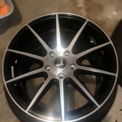 19in Kraze Cosmos Gloss Black Machined Wheel; 17x8; 38mm Offset; 5x114.3 Pattern … Rims Only