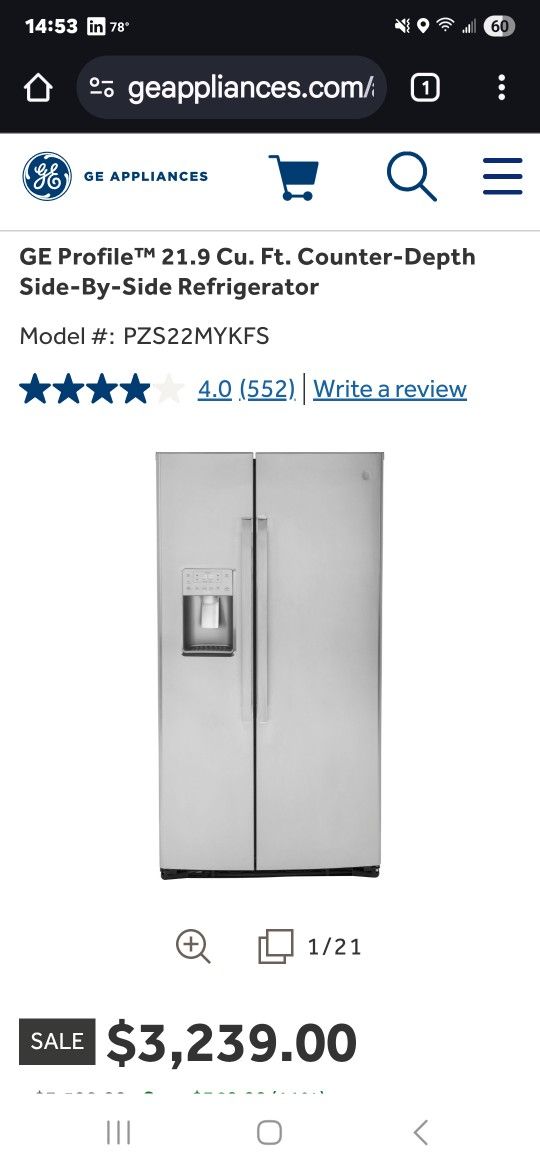 GE Profile Refrigerator