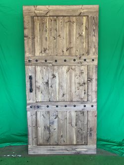 Rustic Barn door with accessories