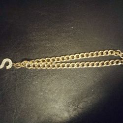 Gold Plated Chain With Money Symbol 