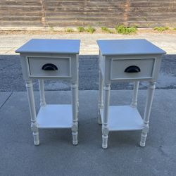 (2) Nightstands - White