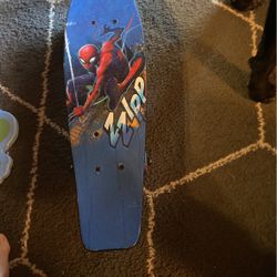 2x6” Spider-Man Skateboard Like New. 