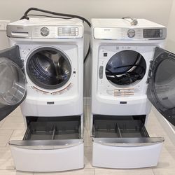 MAYTAG Commercial Front Load Washer and ELECTRIC Dryer - 2 years old