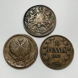 Antique Coins 1817 , 1835 , 1865