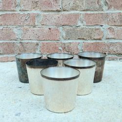 Vintage Newport Silverplate Short Tumblers 