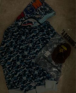 Blue bape sweater