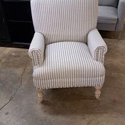 NEW 1 MODERN ACCENT CHAIR BEIGE STRIPE SEE PICTURES FOR DIMENSIONS 