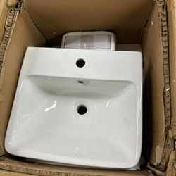 Rectangular Wall Mount Bathroom Sink