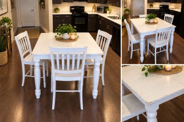 Oversized Wooden Farmhouse Style Dining Table