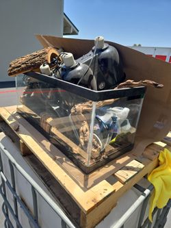 Reptile Tank with a Ton of good stuff
