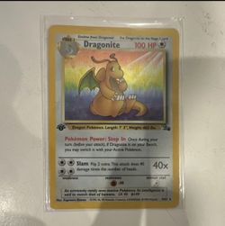 Dragonite 4/62 Fossil 1st Edition Holo Rare Pokemon TCG English 1999