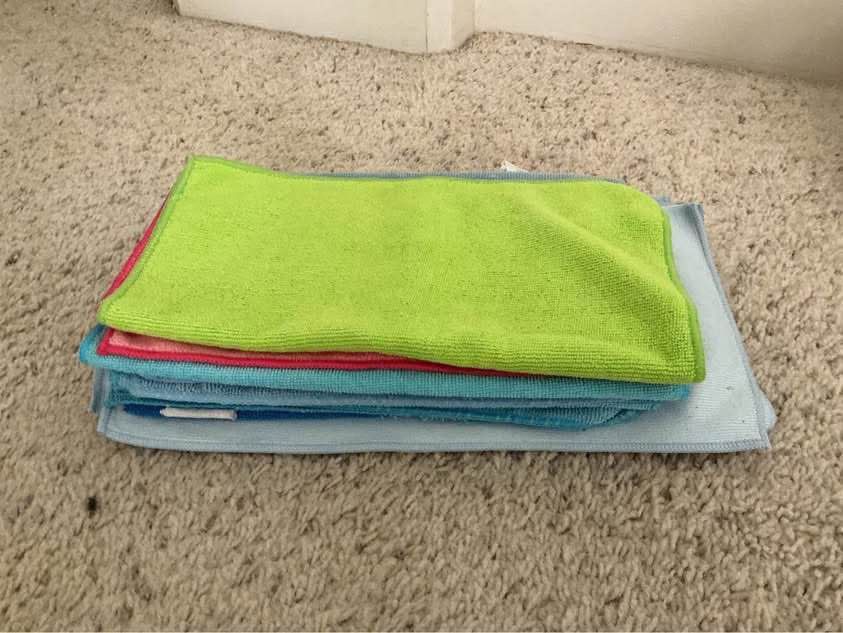 Microfiber  towels  -  $1  each