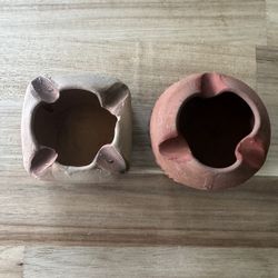 CLAY POTTERY Ash Trays, circa late 1970’s, personally bought, Acapulco Mexico, small