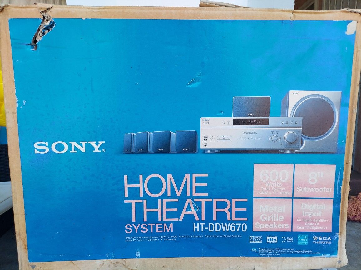 Sony-600W 5.1 Ch Home Theater System Dvd Fm Radio