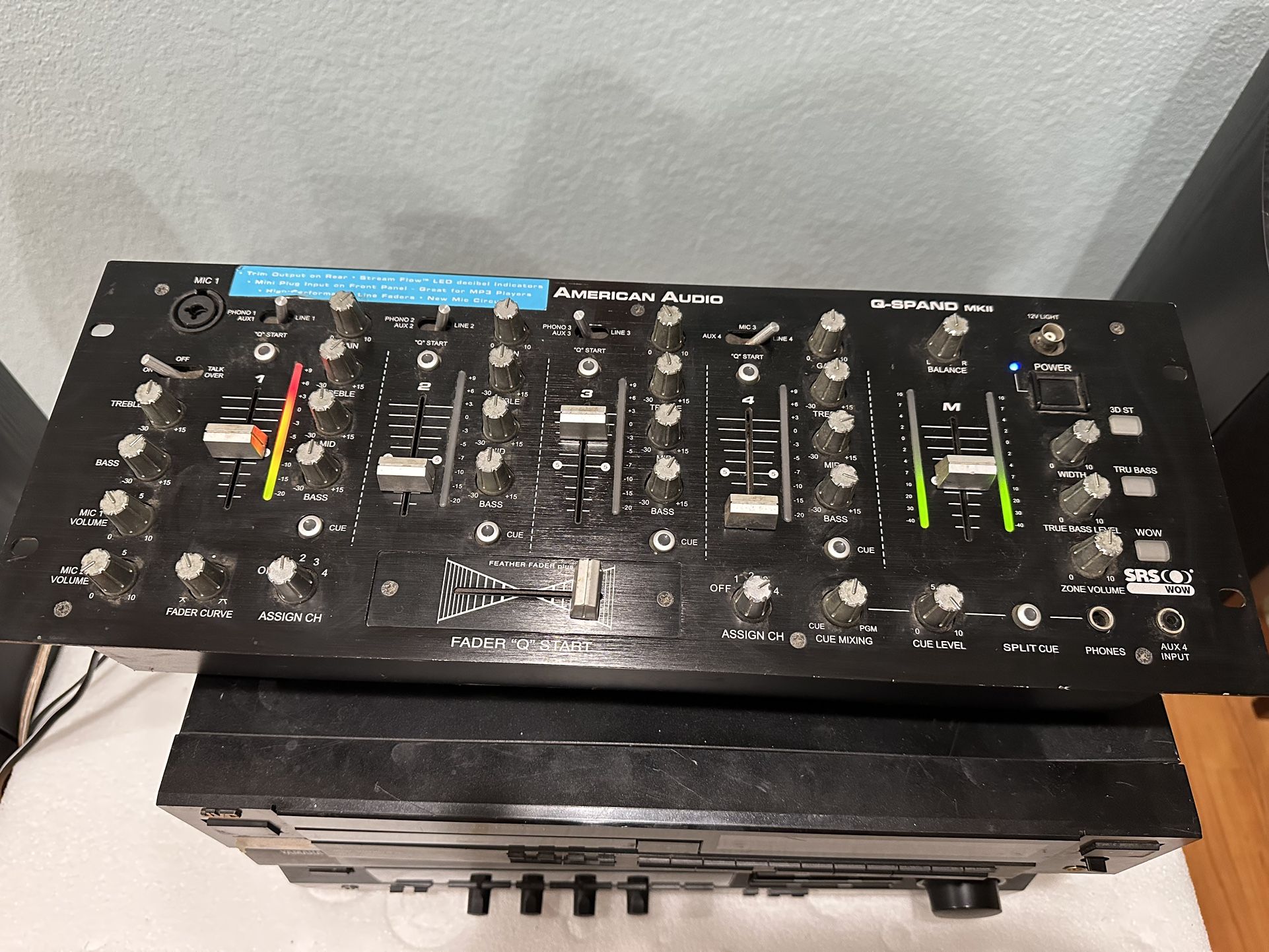 American Audio Q-Spand MKII Professional Preamp DJ Mixer