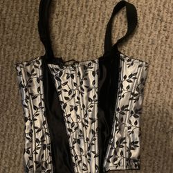CORSET BLACK AND SILVER