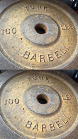 (2) 100lbs Weight Plates (Olympic Plates)