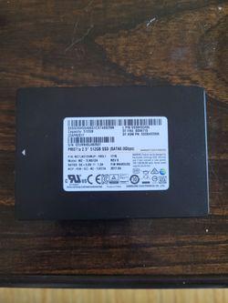 Used 512Gb samsung SSD PM871a 2.5" SATA