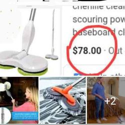 New QVC Hover Scrubber Omni Cordless Dual-Head Mop and Accessories **Selling OUT FAST**
