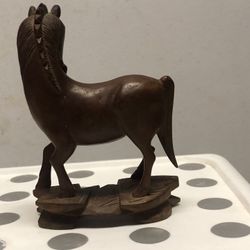 Hand Curved Wooden Horse