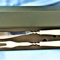 

2 Piece Carving Set 1 Knife 1 Fork Stainless Steel--
