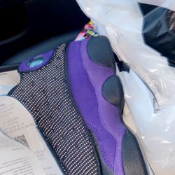 Air Jordan 13 Court Purple Gs Sz 6 