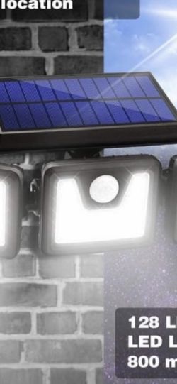 New Solar Led Light Motion Sensor Outdoor -128LEDs $35