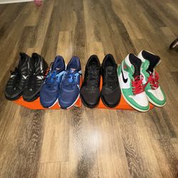 Four Pairs Of Nike/jordan Shoes 