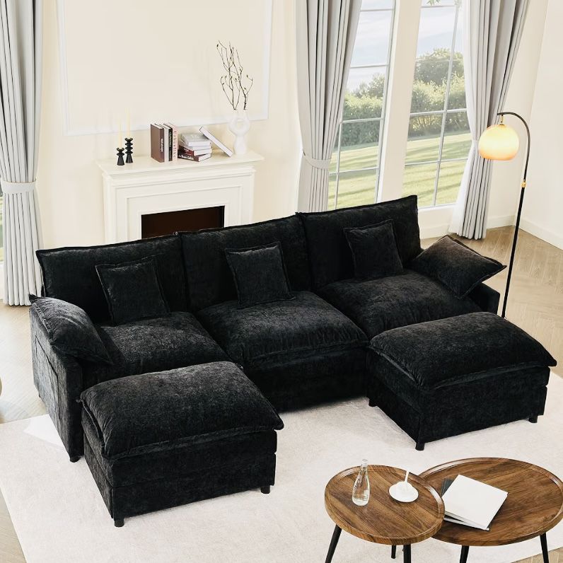 Sectional Sofa, Chenille