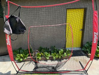 Softball net with bag