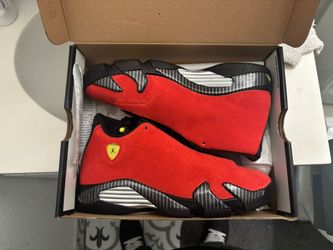 Ds Air Jordan Red Ferrari 14s Size 5y
