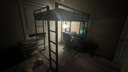 Bunk Bed W/ Study Office Desk (Mattress Separate)