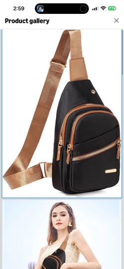 Sling Bag for Women Men Small Crossbody Bag Casual Travel Hiking Backpack Crossbody Purse Quick Access, Well-organized, Compact Size, Stylish Cute, Co