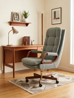 Mid Century Lay-Z-Boy Executive Chair 80's