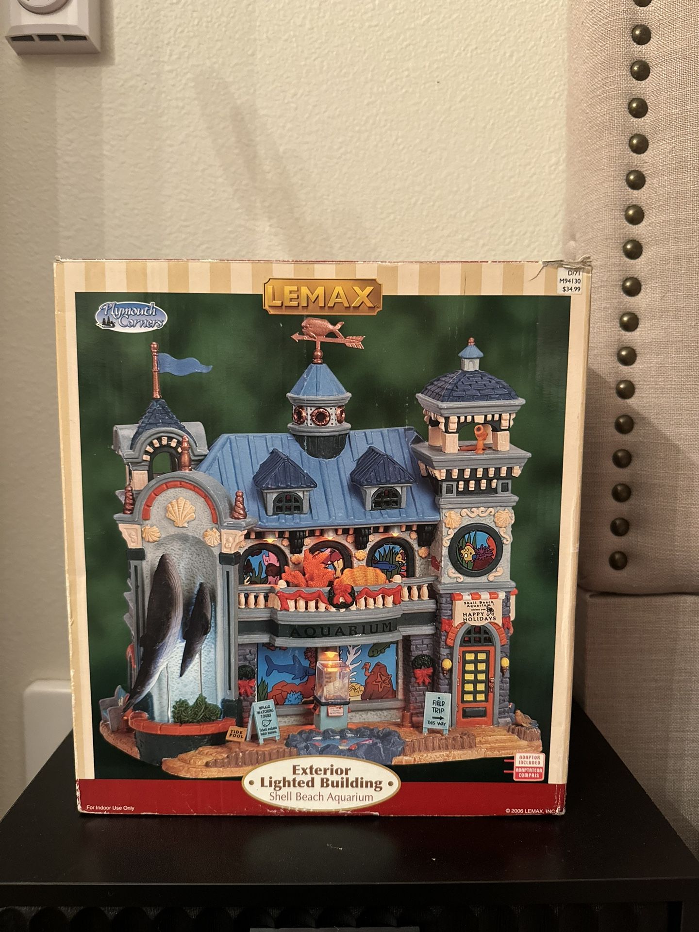 Lemax Shell Beach Aquarium Christmas Village Exterior Lighted Retired Boxed Read