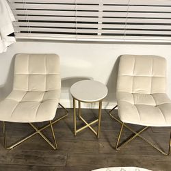 3 Piece Chair And Table Set 