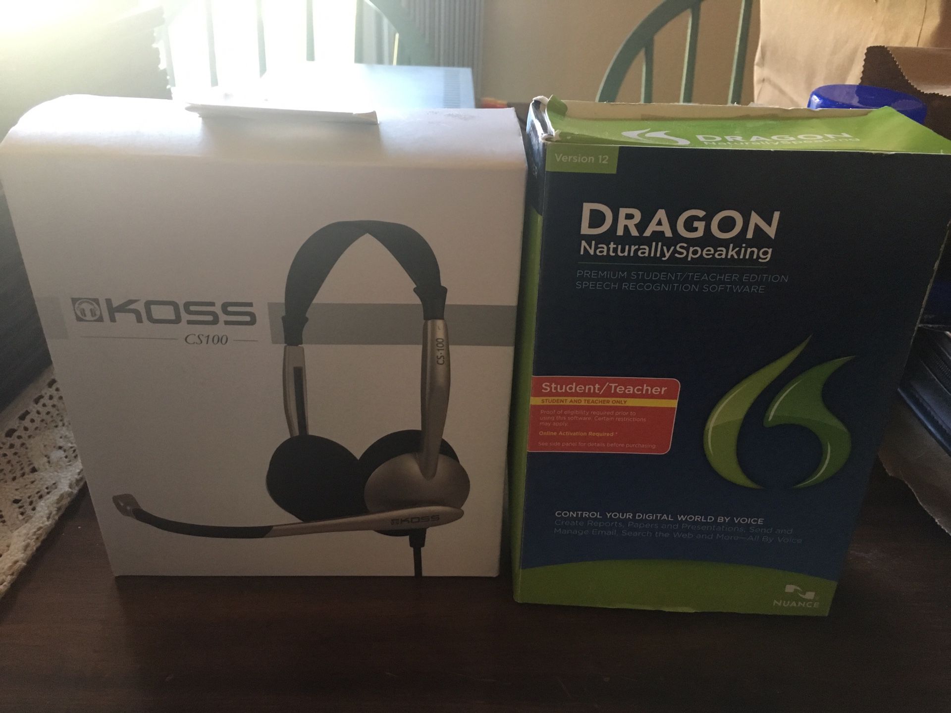 Dragon Software with Headset