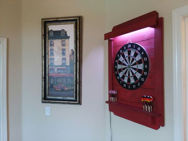 Custom Build Dartboard Cabinet For In Yuba City Ca Offerup Custom Build Dartboard Cabinet