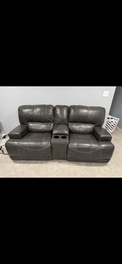 Leather Electric Recliner Couch
